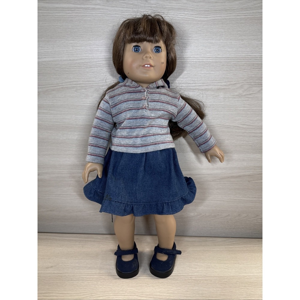 Custom Pleasant Company Doll Brunette/Blue Eyes Great Condition 2008